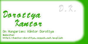 dorottya kantor business card